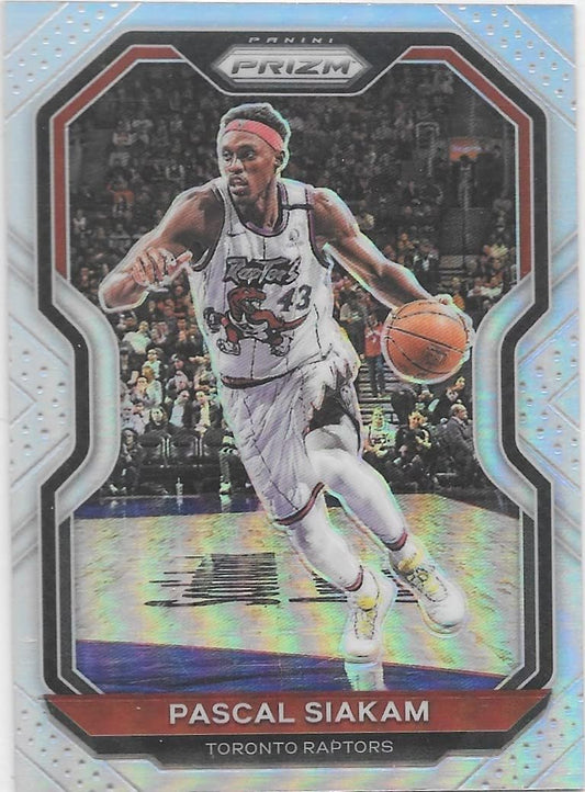 2020-21 Panini Prizm Silver Prizm Pascal Siakam #134 Toronto Raptors
