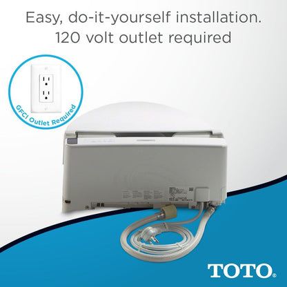 TOTO WASHLET T1SW2024 Electronic Bidet Seat with Remote, Elongated, White - Open Box