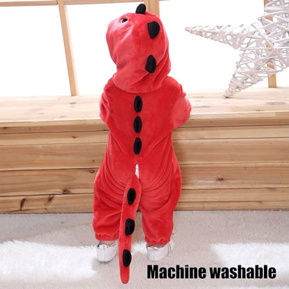 Baby Toddler Red Furry Monster Halloween Costume, 12-18 Months