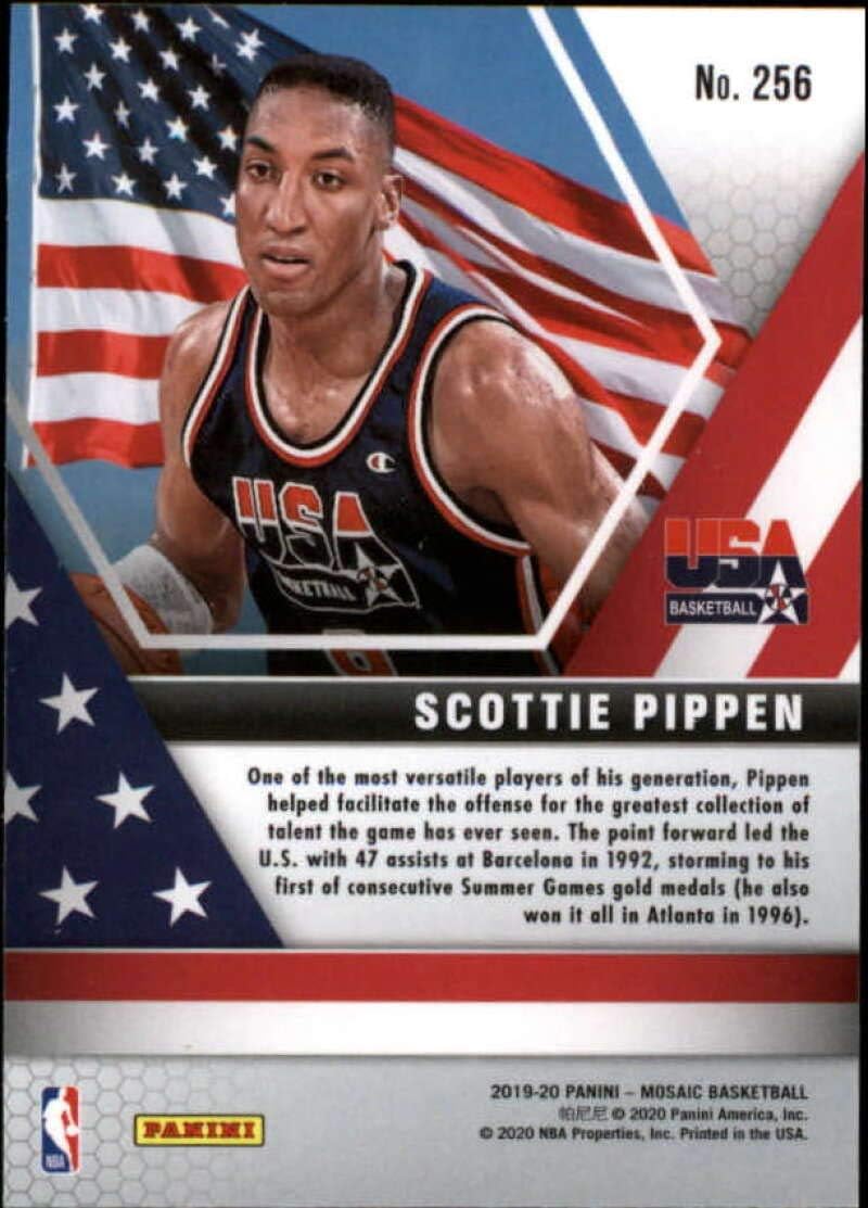 2019-20 Panini Mosaic Scottie Pippen #256 USA Basketball