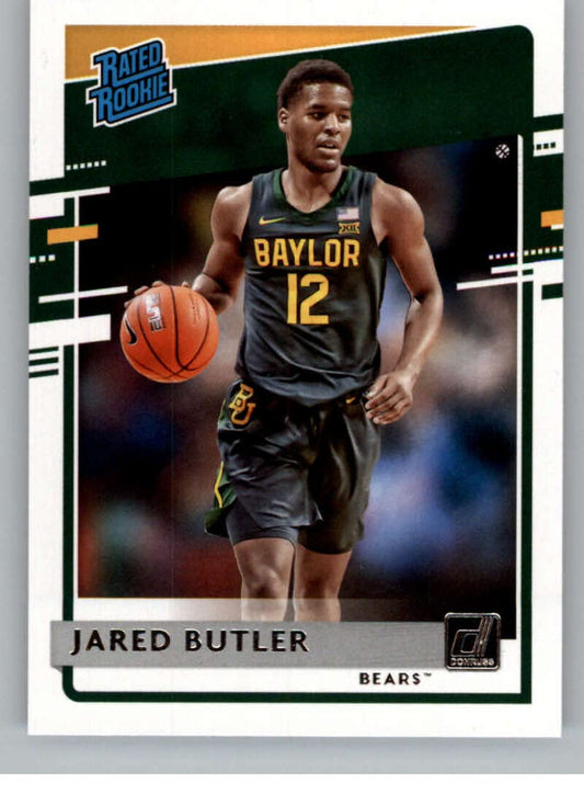 2021 Panini Donruss Rated Rookies Jared Butler 49 Baylor Bears