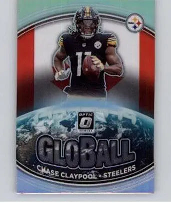 2021 Panini Donruss Optic Chase Claypool GloBall Silver Holo #GB-4 Steelers