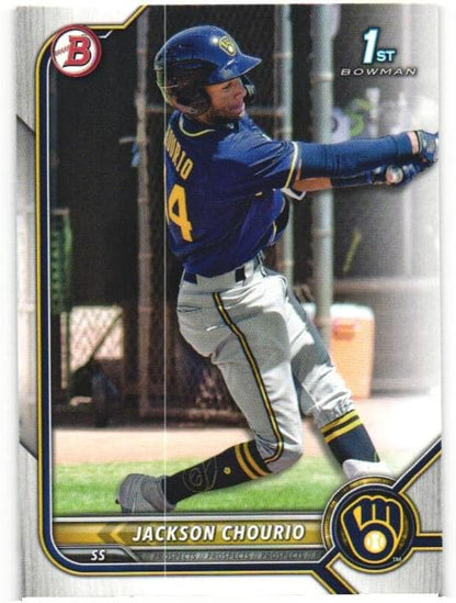2023 Bowman 1st Jackson Chourio BP-79 Milwaukee Brewers