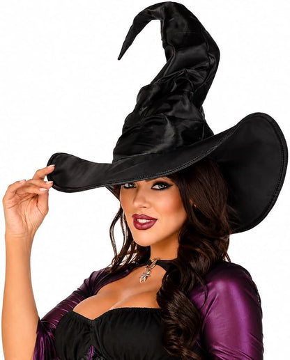Black Witch Hat Halloween Costume Accessory
