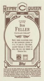 2012 Topps Gypsy Queen Mini Bob Feller #267 Cleveland Indians