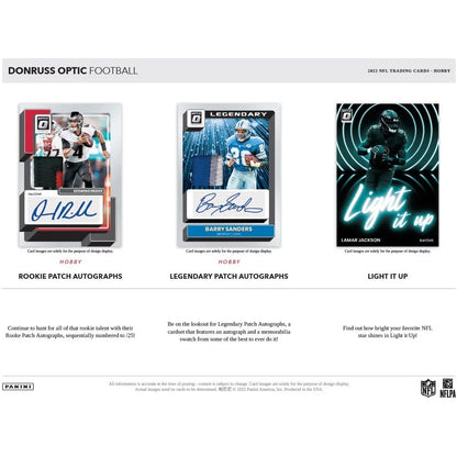 2022 Panini Donruss Optic Football Trading Card Hobby Box
