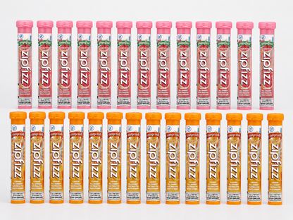 Zipfizz Multi-Vitamin Energy Hydration Drink Mix, Orange Soda & Pink Grapefruit - Choose Yours