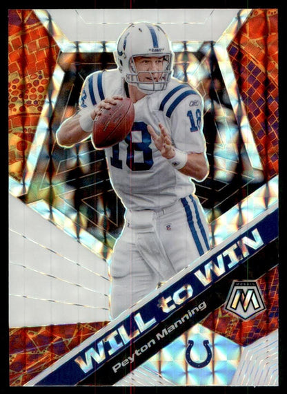 2020 Panini Mosaic Will to Win Peyton Manning Indianapolis Colts #WW16