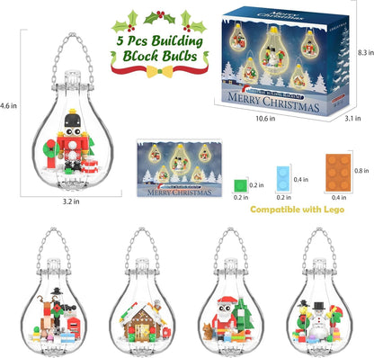 Christmas Ornaments Building Blocks 5 Pack