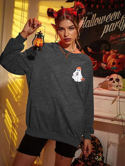 Halloween Women Halloweentown University Embroidered Sweatshirts