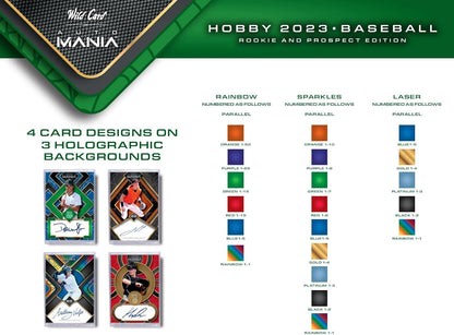 2023 WILD CARD AUTO MANIA BASEBALL FACTORY SEALED BOX 8 AUTOS ROOKIE & PROSPECTS