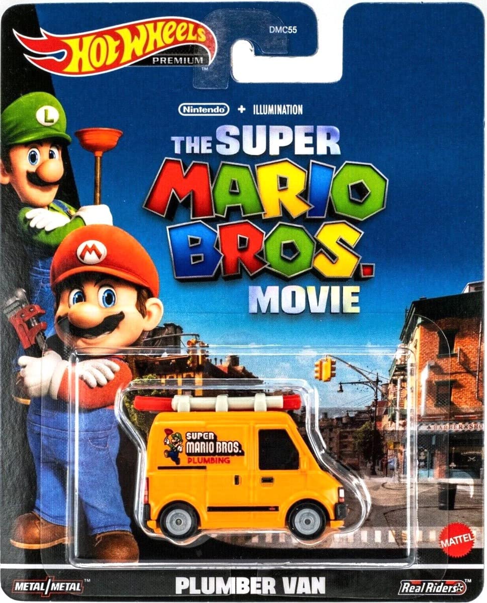 Hot Wheels Retro Entertainment Case P Back To The Future, The Mario Bros. Movie, Rugrats, You Only Live Twice