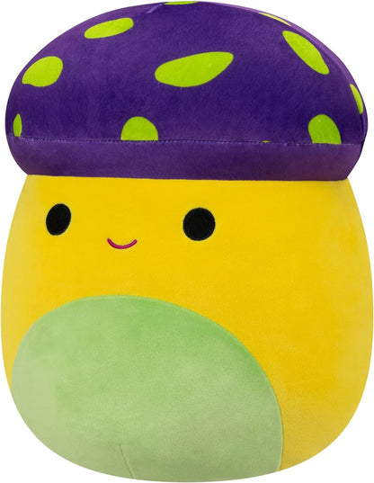 Squishmallows Enid the Neon Yellow and Purple Mushroom 12" Stuffed Plush