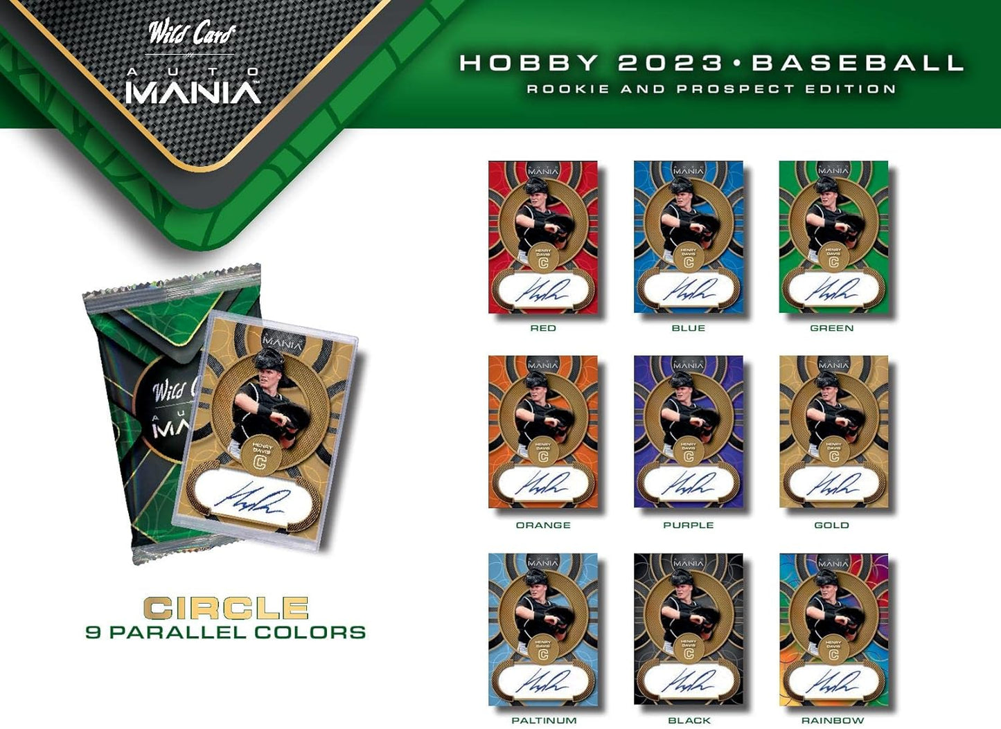 2023 WILD CARD AUTO MANIA BASEBALL FACTORY SEALED BOX 8 AUTOS ROOKIE & PROSPECTS