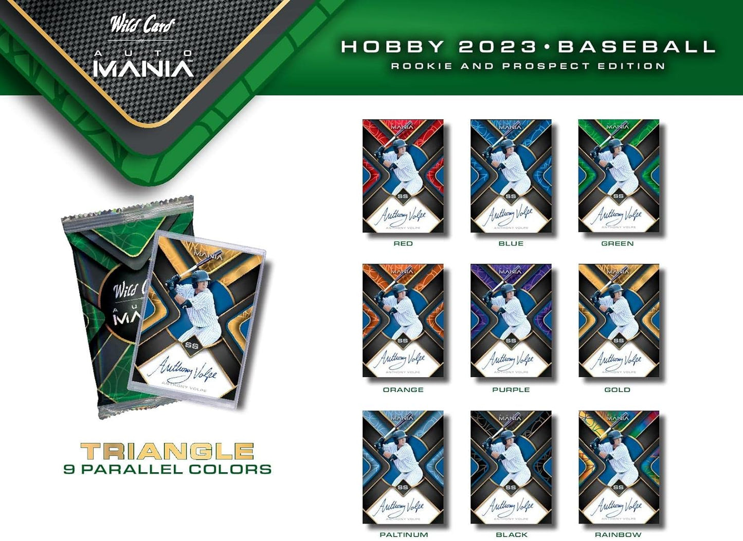 2023 WILD CARD AUTO MANIA BASEBALL FACTORY SEALED BOX 8 AUTOS ROOKIE & PROSPECTS