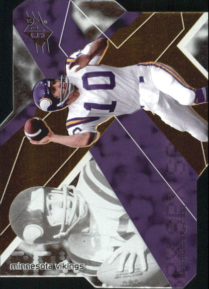 FRAN TARKENTON 2008 SPX FOOTBALL #7 DIE/CUT Minnesota Vikings