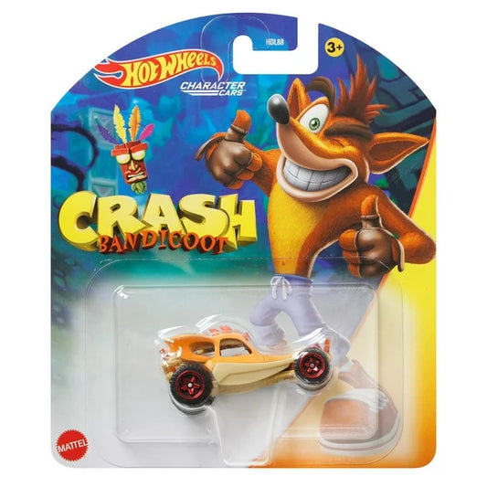 Hot Wheels Crash Bandicoot Orange - 2023 Character Cars