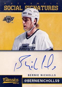 2012-13 Panini Classics Signatures Bernie Nicholls #SS-BN