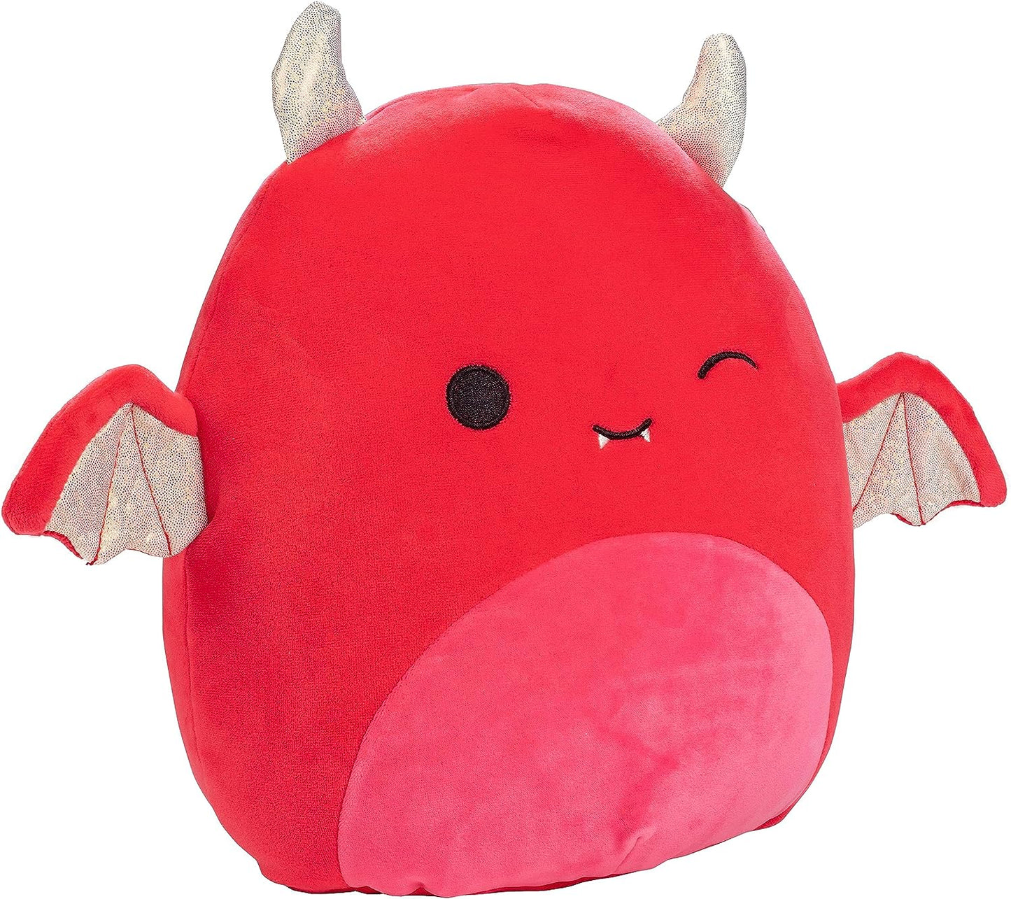 Squishmallows Karlie the Devil Bat Winking Eye with Gold Shimmering Horns & Wings 12" 2023 Halloween Collection Stuffed Plush - walk-of-famesports
