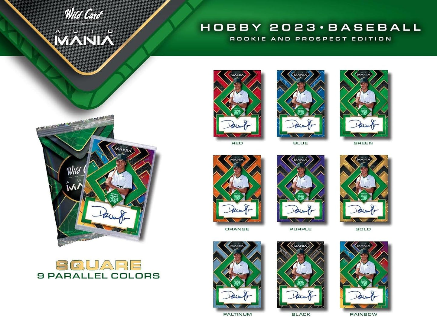 2023 WILD CARD AUTO MANIA BASEBALL FACTORY SEALED BOX 8 AUTOS ROOKIE & PROSPECTS