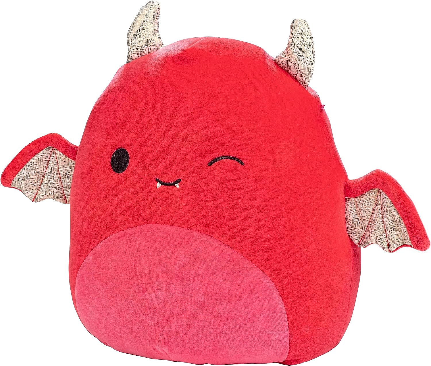 Squishmallows Karlie the Devil Bat Winking Eye with Gold Shimmering Horns & Wings 12" 2023 Halloween Collection Stuffed Plush - walk-of-famesports