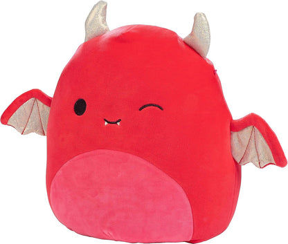 Squishmallows Karlie the Devil Bat Winking Eye with Gold Shimmering Horns & Wings 12" 2023 Halloween Collection Stuffed Plush - walk-of-famesports