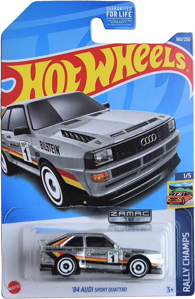 Hot Wheels '84 Audi Sport quattro Rally Champs 1/5 180/250