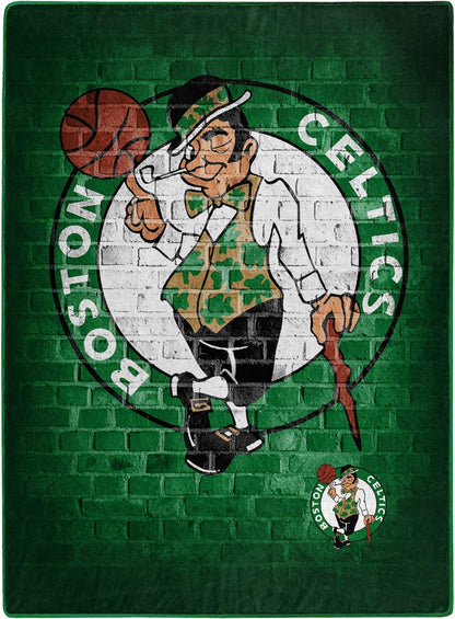 Boston Celtics Street Raschel Throw Blanket 60" x 80"