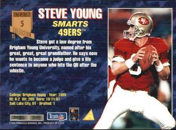 1995 Pinnacle Club Collection Steve Young San Francisco 49ers #5