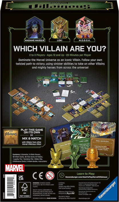 Ravensburger Marvel Villainous, Mischief & Malice Strategy Board Game