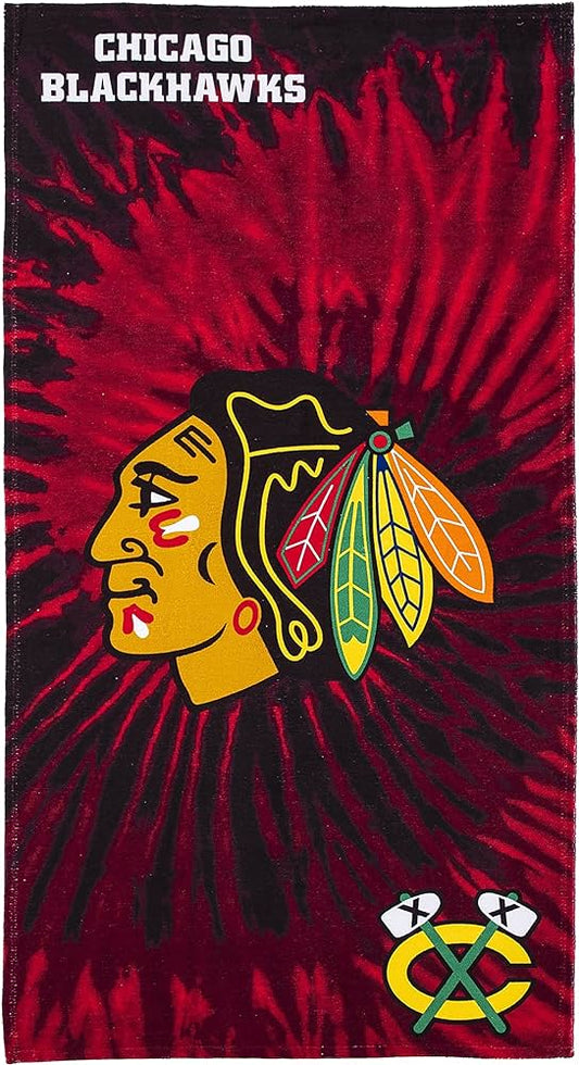 Chicago Blackhawks Psychedelic Beach Towel 30"x60"