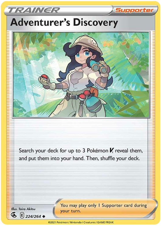 Sword and Shield Fusion Strike 224  Adventurer's Discovery