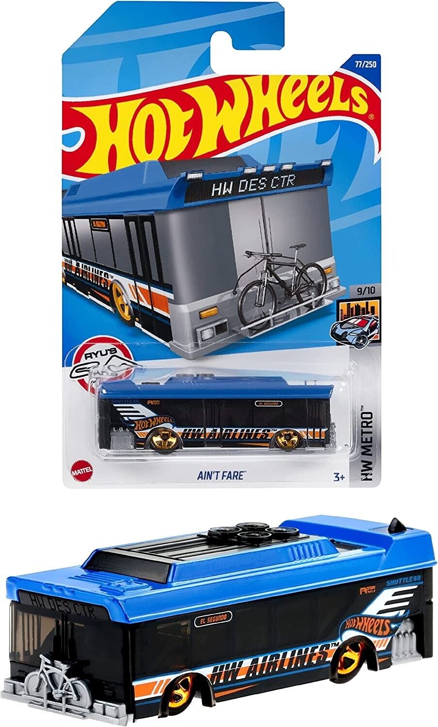 Hot Wheels Ain't Fare HW Metro 9/10 77/250 - Assorted