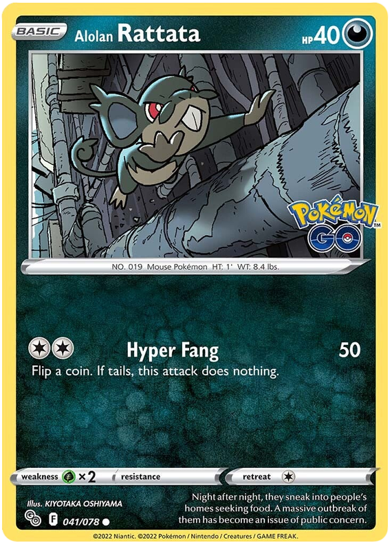 Sword and Shield Pokemon Go 41  Alolan Rattata