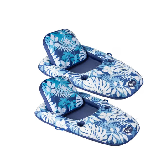 Aqua Luxury Pool Lounger, 2-pack - Open Box
