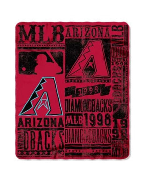 MLB 50"x60" Fleece Blanket Assorted Teams Choose Yours