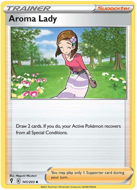 Sword and Shield Evolving Skies 141  Aroma Lady