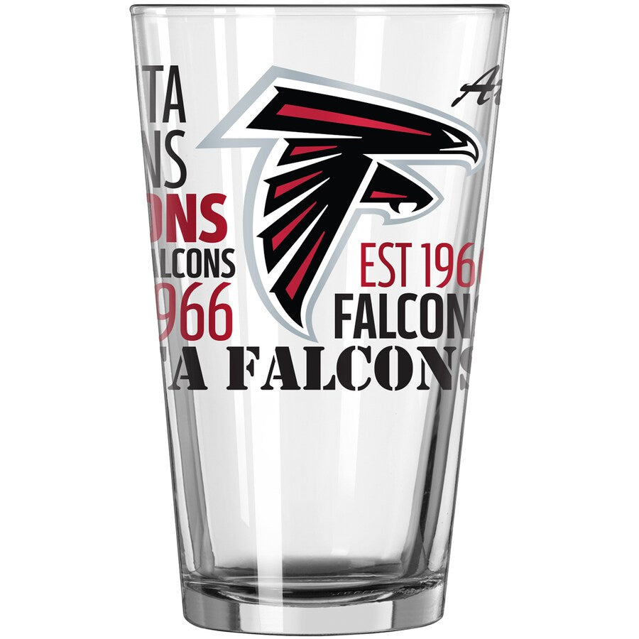 NFL Teams 16 oz Pint Glass - Assorted Team & Style Choose your