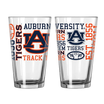NCAA Teams 16 oz Pint Glass - Assorted Team & Style Choose your