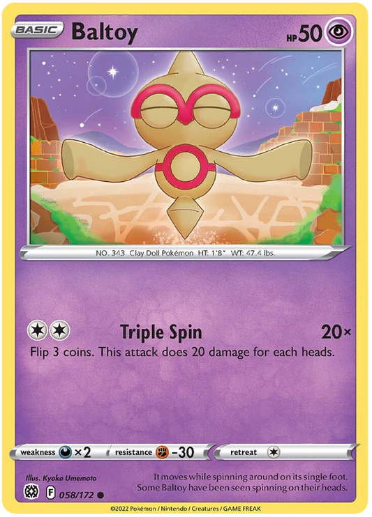Sword and Shield Brilliant Stars 058  Baltoy