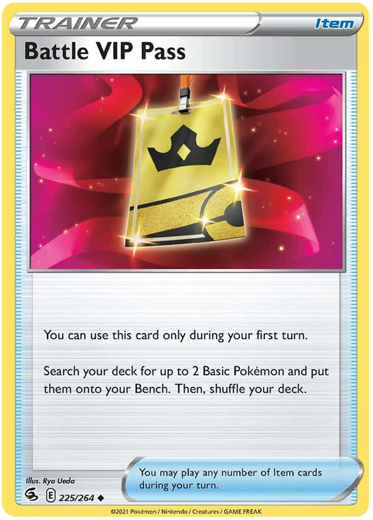 Sword and Shield Fusion Strike 225  Battle VIP Pass