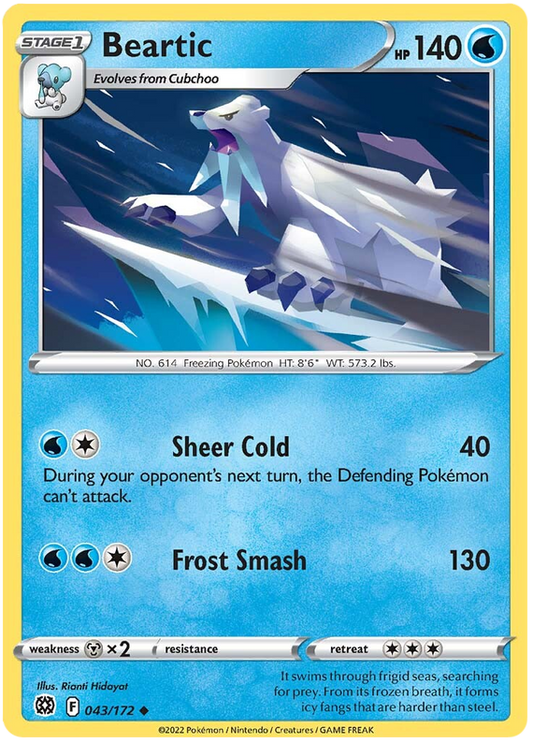 Sword and Shield Brilliant Stars 043  Beartic