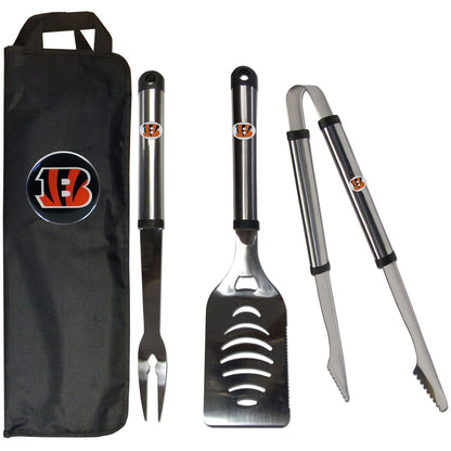 NFL Team 3 Piece Steel BBQ Set - Assorted Teams Choose Your