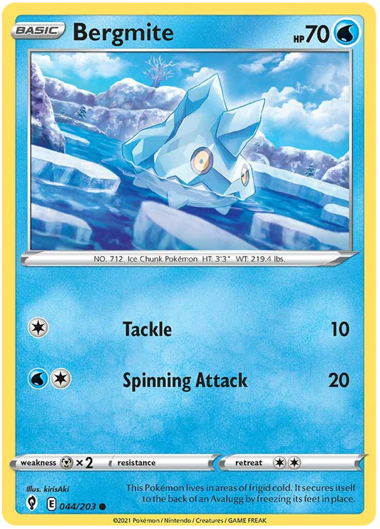 Sword and Shield Evolving Skies 044  Bergmite