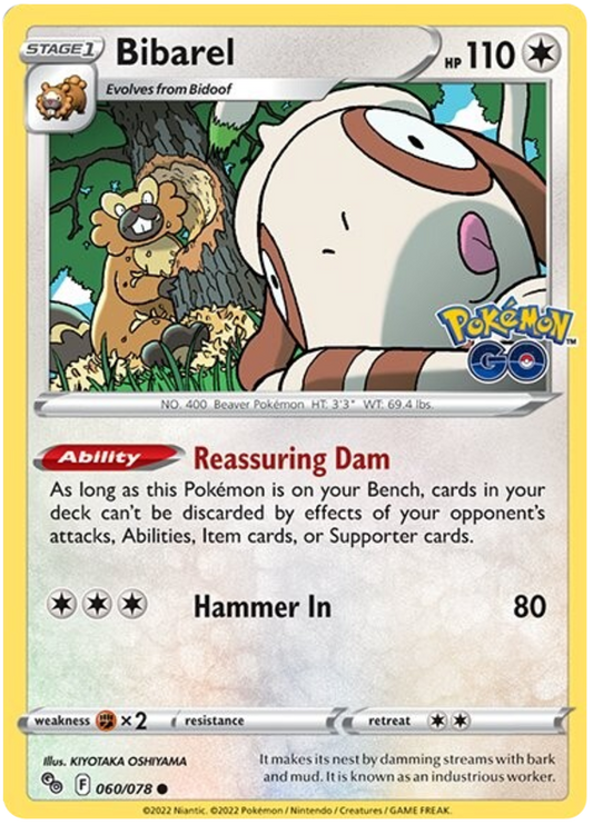 Sword and Shield Pokemon Go 60  Bibarel