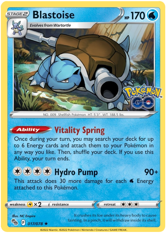Sword and Shield Pokemon Go 17  Blastoise