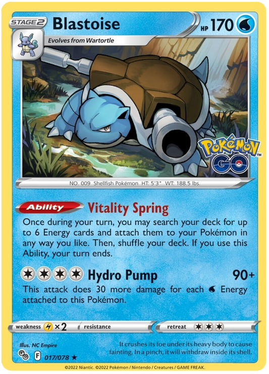 Sword and Shield Pokemon Go 17  Blastoise