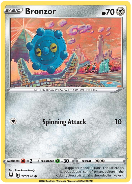 Sword and Shield Lost Origin 125  Bronzor