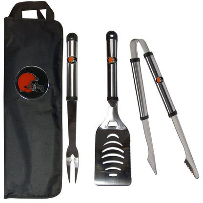 NFL Team 3 Piece Steel BBQ Set - Assorted Teams Choose Your