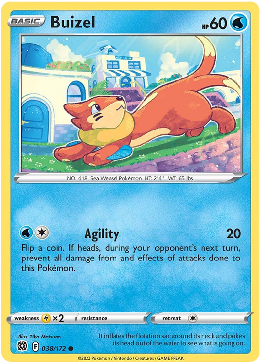 Sword and Shield Brilliant Stars 038  Buizel